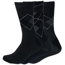 6 & 12 Pairs Mens Non Elastic Diabetic Socks Loose Soft Grip Top Adults UK 6-11