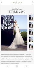 Brand New Casablanca Size 14 Wedding Dress