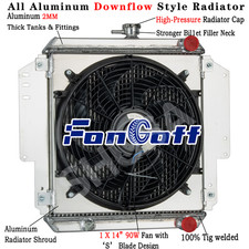 2 Row Radiator Shroud Fan For 81-96 Suzuki Sierra Samurai Sj410 Sj413 1.3l Mt 2 Row Radiator Shroud Fan For 81-96 Suzuki Sierra Samurai Sj410 Sj413 1.3l Mt