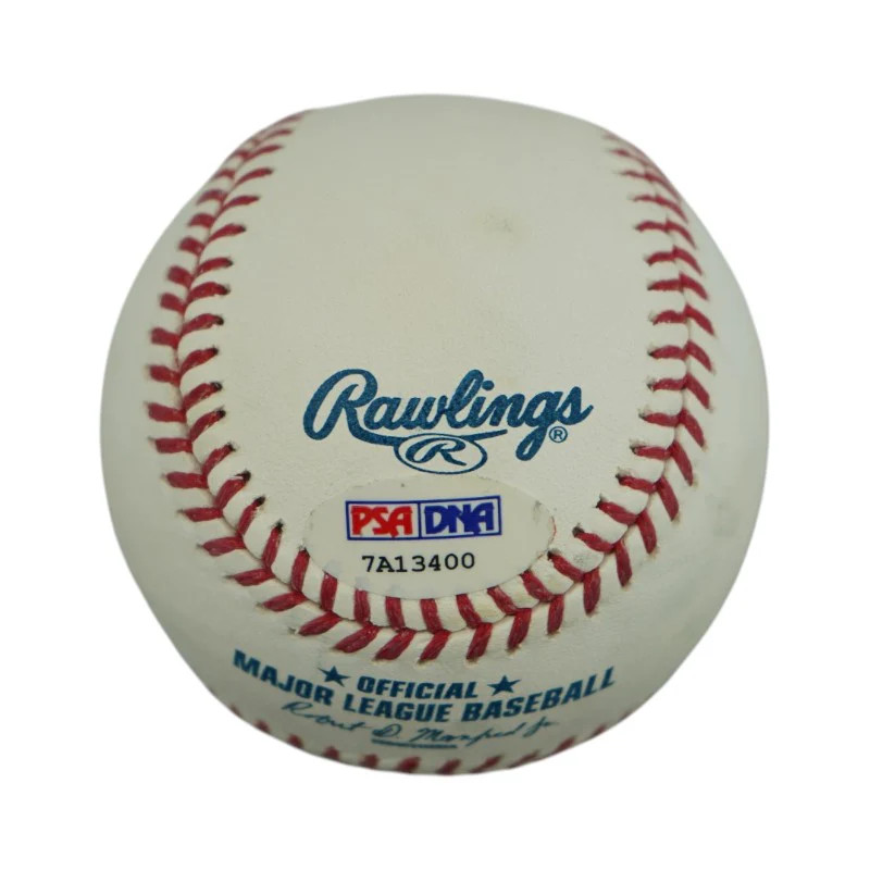 Clayton Kershaw Dodgers Autographed Inscribed No Hitter OMLB Baseball PSA Auth view 3