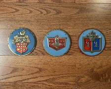 Vintage General Mills Car Automobile Badges Emblems - Lot of 3