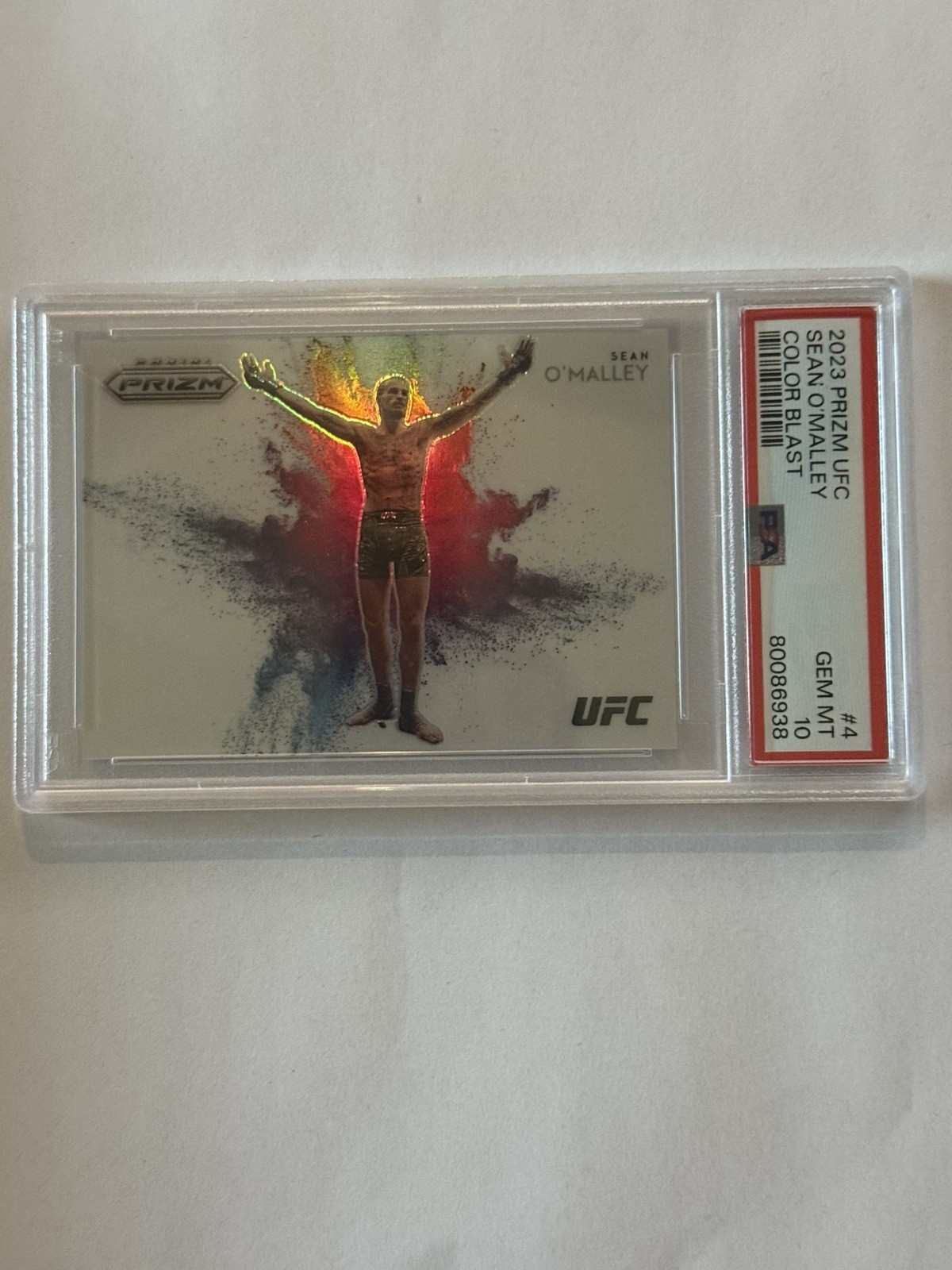 2023 UFC Panini Prizm Sean O'Malley Color Blast SSP PSA 10! 🔥