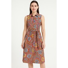 Drew Paisley Sleeveless Shirt Dress | Anthropologie New With Tags Boho Floral