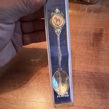 Sverige Sweden Silver Plated Souvenir Spoon with Red Dala Horse in Box