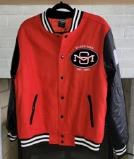 Heroes & Villains Marvel Spider-Man Varsity Jacket Size Medium