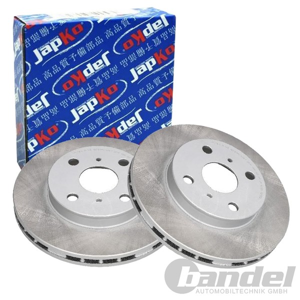 2X Japko Bremsscheiben 238Mm BelÜFtet Vorne Passend FüR Toyota Celica | 60298C-image