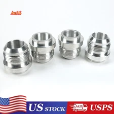 An16, 16 An Male Billet 6061t6 Aluminum Weld On Fitting Bung Qty:4