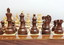 3.9” Professional Staunton Chess Set - Golden Rosewood Board