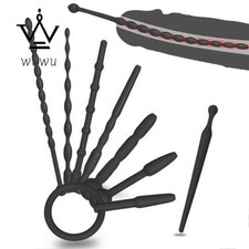 8 Size Silicone Urethral Urethra Penis Plug Dilator Urethral Rod Expander Long