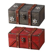 Coffre au trésor, boîte de rangement pour bijoux, colliers, pendentifs,