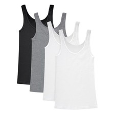 Hanes Womens Originals Ribbed Tank Pack, Soft Cotton Rib Tank Tops for Women,...