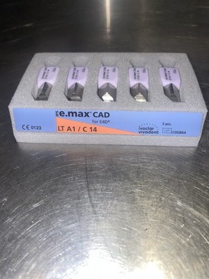 Ivoclar IPS Emax U35864 LT A1/C 14 5/pk. FOR E4D 
