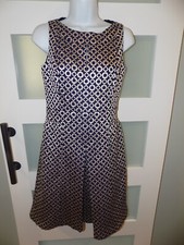 Lauren Ralph Lauren  Navy Blue/Gold Sleeveless Keyhole Cocktail Dress Size 2
