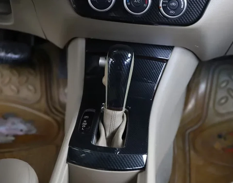 Kit de cubierta interior de auto de fibra de carbono negro 21 piezas para Nissan Sentra 2006-2012 Foto 2 de 4