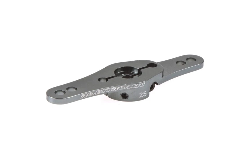 Robitronic Servo Arm Alu 25Z Grau Doppelarm (2 Ebenen)