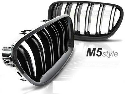 Rejilla frontal for BMW 5 Series F10 F11 10-M5 STYLE Look GLOSSY Black Envío g G