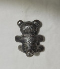 Miniature Pewter Sitting Bear Figure with Scarf — photo 4