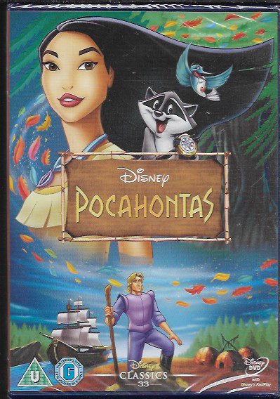 POCAHONTAS WALT DISNEY GENUINE R2 DVD NO. 33 ON SPINE NEW/SEALED