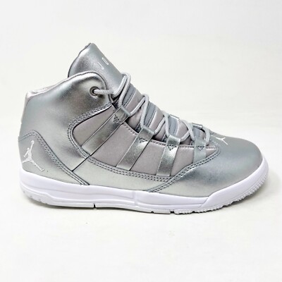Jordan Max Aura SE Metallic Silver Grade School Kids Basketball Shoes  AV5176 040 | eBay