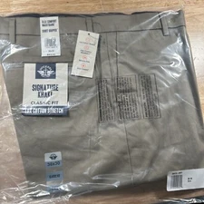 Dockers Men's Classic Fit Signature Lux Cotton Stretch Tan 38x30 New