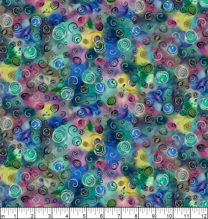Quilting Treasures - Seashell Soiree - Abstract Texture - Multi, BTY - Image 2 of 4