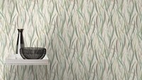 Vliestapete Rasch Aquarelloptik GräSer Floral Creme GrüN Beige 330212 (3,74€/1Qm