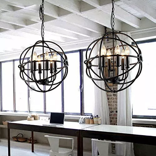 Black orb cheap pendant light