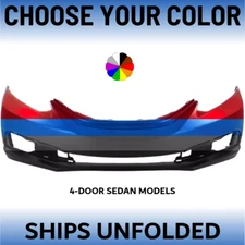 NEW Choose Your Color Front Bumper For 2013-2015 Honda Civic 4 Door Sedan