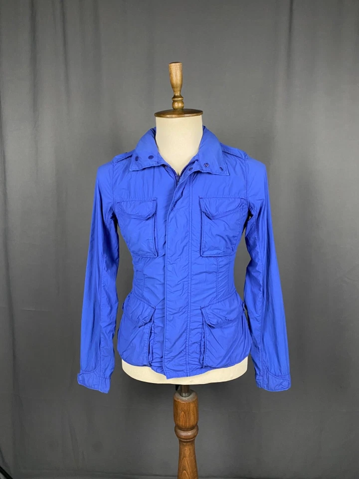 Chaqueta utilitaria de campo Alberto Aspesi azul multibolsillo para hombre talla L Foto 3 de 4