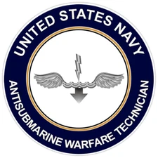 U.S. Navy Antisubmarine Warfare Technician AX Bumper Sticker Military Decal 5"