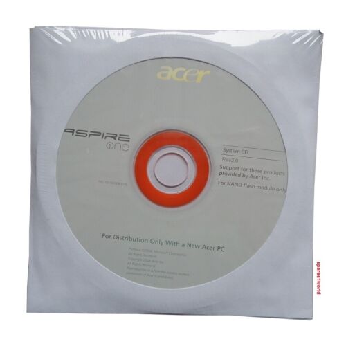 Acer Instrukcja obsługi na płycie CD do Aspire One Series ZG5 System CD Rev2.0 - Zdjęcie 1 z 1