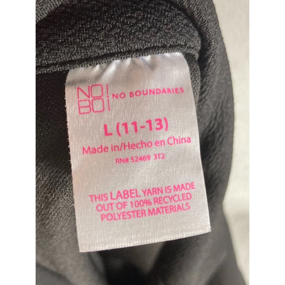 Women's Black Cropped Blazer Jacket Size L Double-Breasted - Image 4 of 4