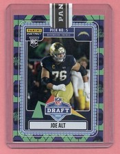 Joe Alt, Chargers 2024 Panini INSTANT NFL Draft Night #2 Green & Purple 04/10