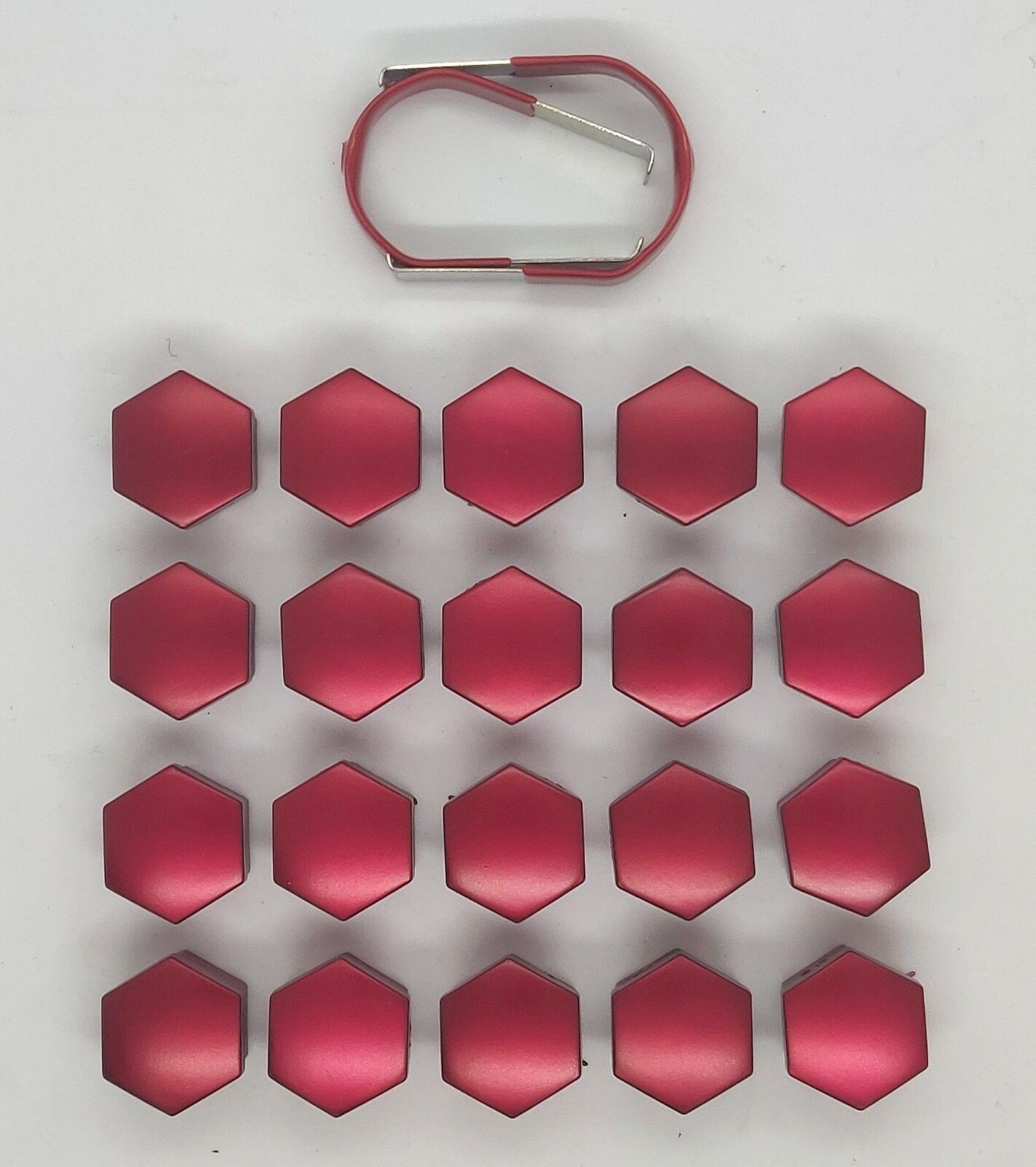 WHEEL NUT COVERS FOR FORD FOCUS MONDEO KUGA C MAX FIESTA RED BOLT CAPS