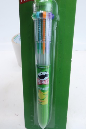 Pringles Sour Cream & Onion 10 Multi-Color Ball Point Pen - Collectable - Picture 3 of 4