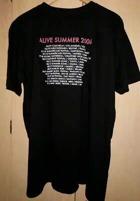 Vintage UNWORN 2006 DAFT PUNK ALIVE Tour t-shirt XL USA dj concert