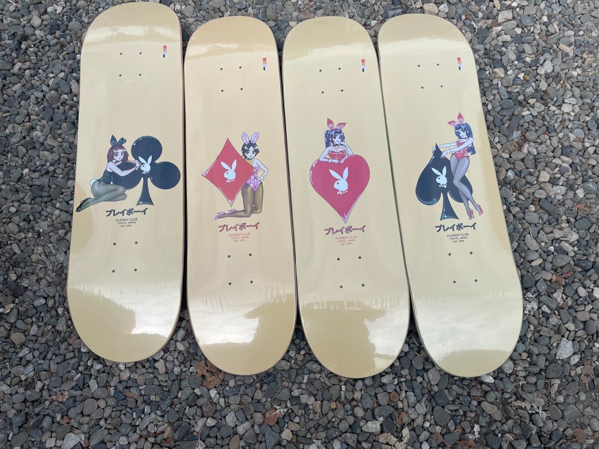 Color Bars Playboy Tokyo - 4 Skateboard deck set rare Limited