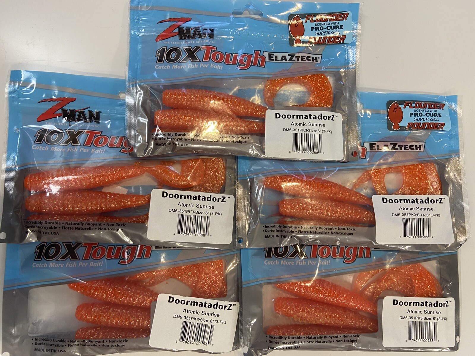 ZMan DoormatadorZ 6" Atomic Sunrise 5pk Bundle eBay