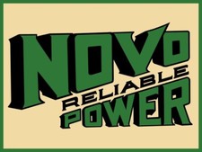 Novo Gas Engines of Lansing NEW METAL SIGN: Reliable Power, 9" x 12" Made in USA