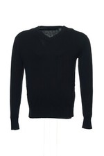 NWT Sean John Black Cable Knit V-Neck Sweater M 70
