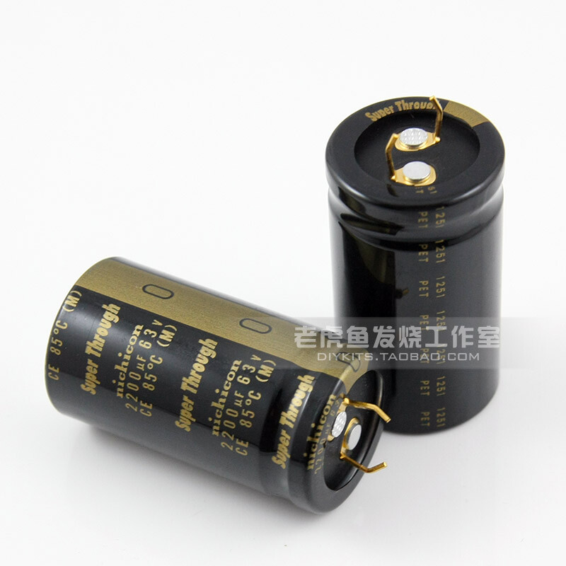 2200uF 63V KG Super Through Nichicon Audio Electrolytic 2200uF 63V KG Super Through Nichicon Audio Electrolytic