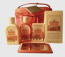 Crabtree Evelyn Rosewater Bath Shower Gel Body Lotion Hand Therapy Soap Set