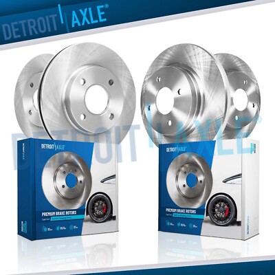 11.02'' Front and 10.32'' Rear Disc Brake Rotors Kit for Hyundai Accent Kia Rio