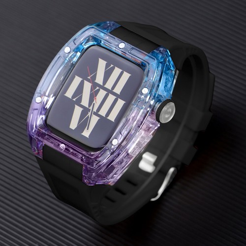 Transparent Case Rubber Band For Apple Watch Ultra 49mm 9 8 7 6 5 4 SE 44/45mm - Picture 24 of 31