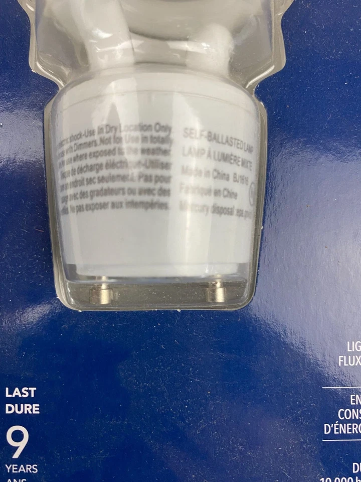 globe Ener Saver GU24 13W = 60 Watts CFL Bulb Energy Saver 10,000 hrs 13 Watt EN - Image 2 of 4