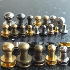 Head Button Stud Screwback 4 Leather rivet Bag Screw Chicago nail Buckles Belt