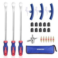WORKPRO 23PC 14.5" Steel Tire Spoons Tool Set Tire Removal Tool Tire Lever w/Bag