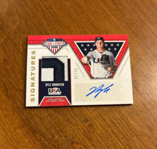 Kyle Brnovich 2019 USA Baseball Signatures Game Jersey Auto Orioles Angels /25