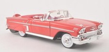 Chevrolet Impala cabriolet rouge 1958 1/18 Motormax