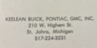 Vintage 1977 Buick LeSabre Pontiac dealership postcard St. Johns Michigan — photo 3